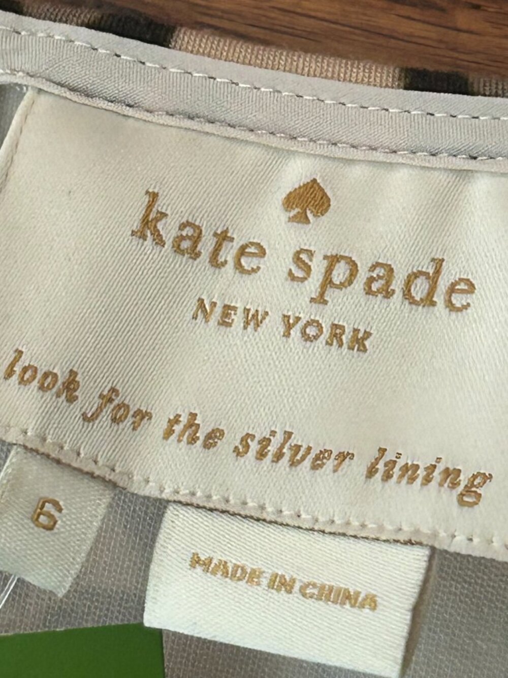 NWT Kate Spade New York Autumn Leopard Fit-and-Flare Dress Classic Beige Size 6 - Picture 10 of 15